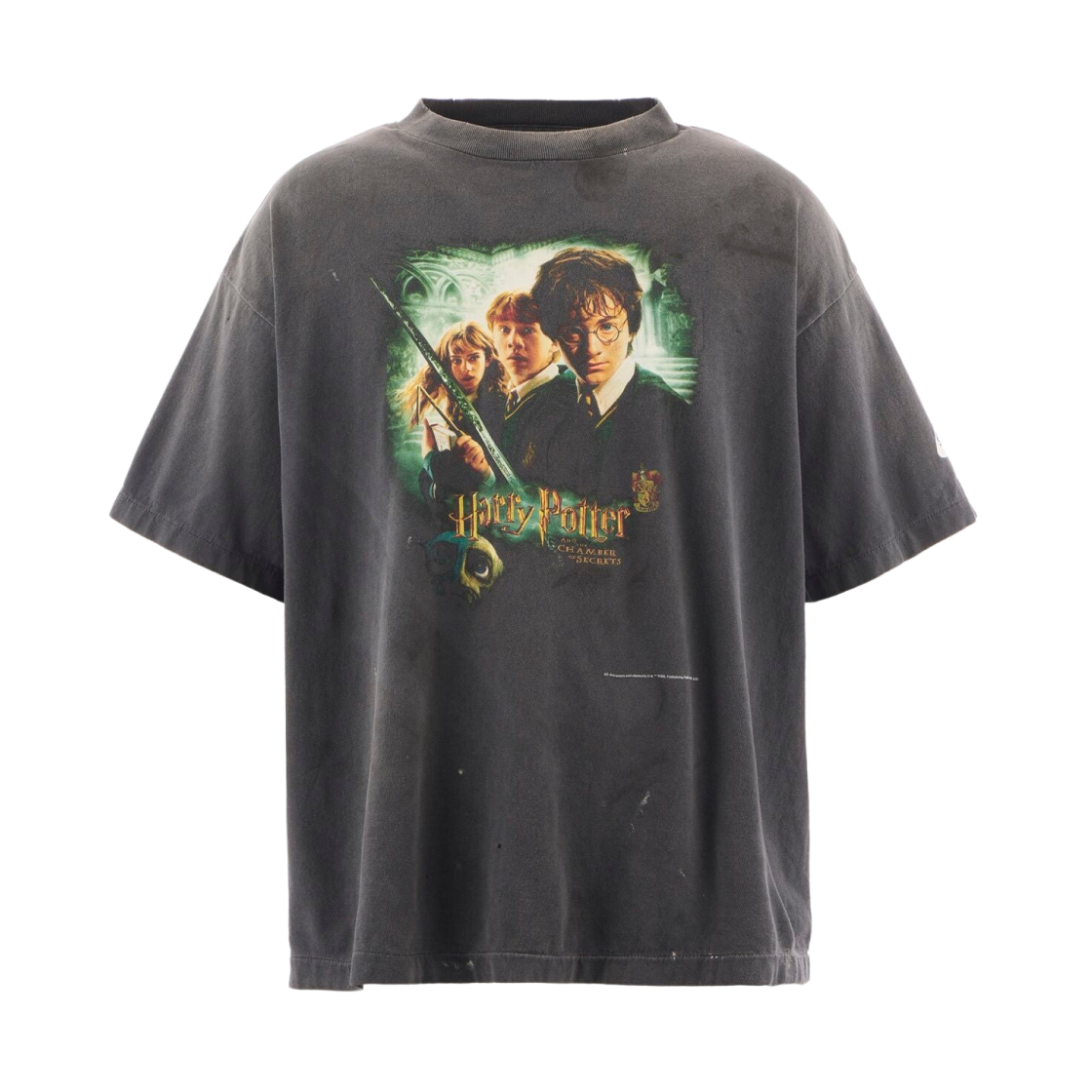 세인트 마이클 x 해리 포터 비밀의 방 숏슬리브 티셔츠 블랙 - 25AW(Saint Mxxxxxx x Harry Potter Chamber of Secrets S/S T-Shirt Black - 25AW)