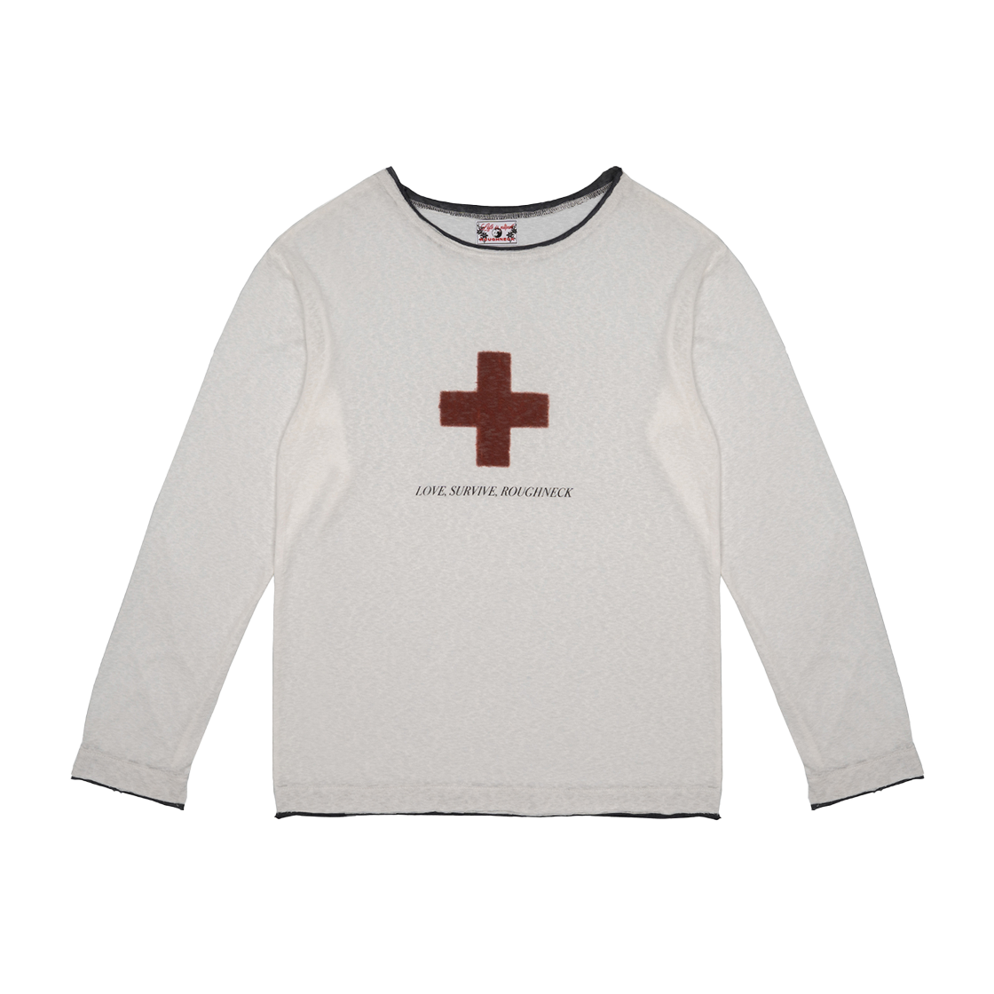 P0000ENZ Roughneck Survive Loose-fit Long Sleeve White