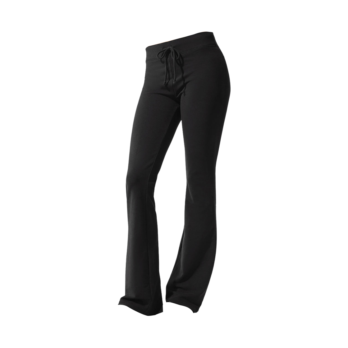 (W) 알로 요가 스웨이 부츠컷 스웨트팬츠 블랙((W) Alo Yoga Sway Bootcut Sweatpants Black)