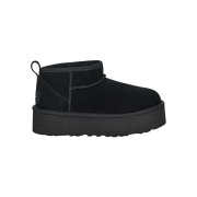 (Kids) UGG Classic Ultra Mini Platform Black