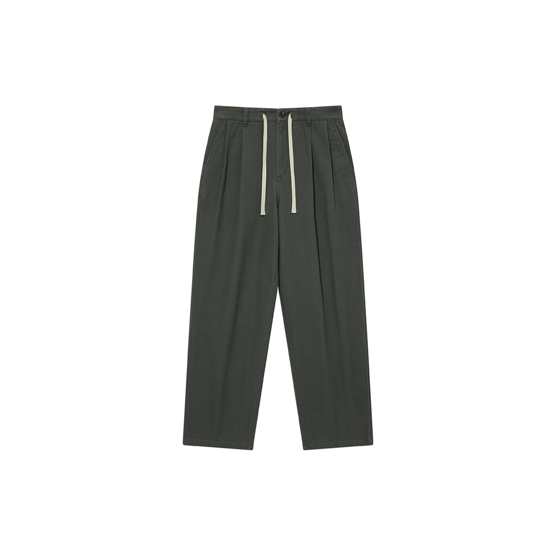 CO2503PT24DG Covernat <Easy Pants> Twill 2-Tuck String Pants Dark Gray