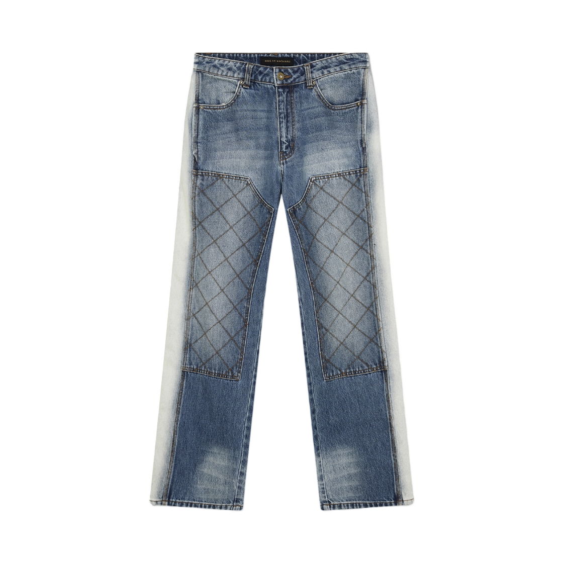 (W) 데우스 엑스 마키나 데이톤 데님 더블 니 팬츠 미디움 인디고((W) Deus Ex Machina Dayton Denim Double Knee Pants Medium Indigo)