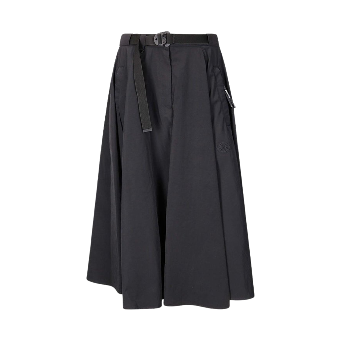 K1-093-2D00006-597V5-999 (W) Moncler Belted Midi Skirt Black - 25SS