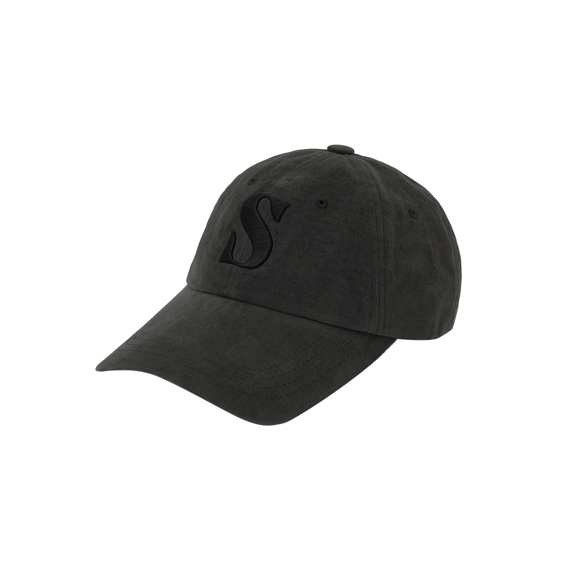 SA255UAP29CCLK SATUR Vintage Mix Casual Ball Cap Charcoal Black