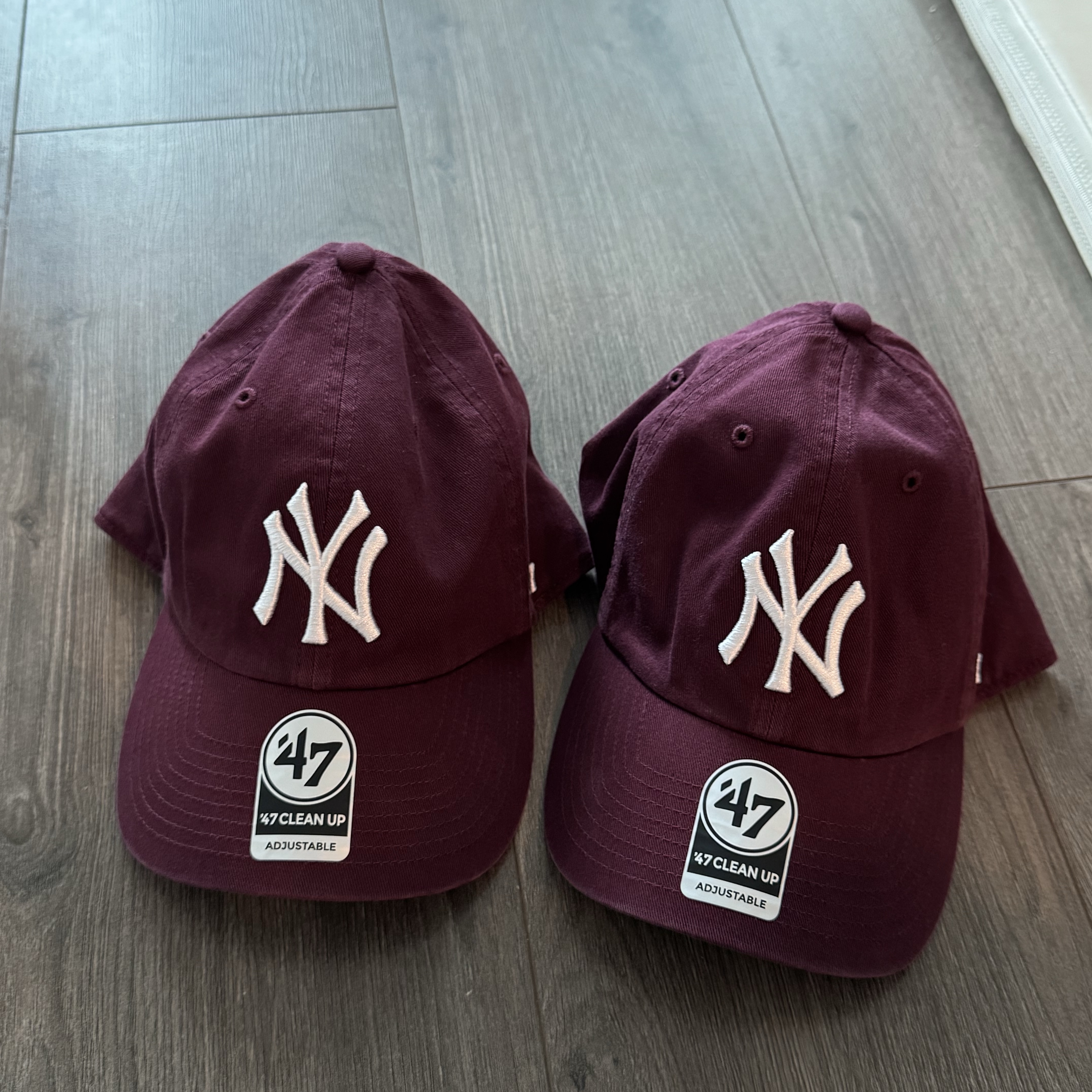 47 Brand New York Yankees BW Clean Up Maroon 착용 스타일