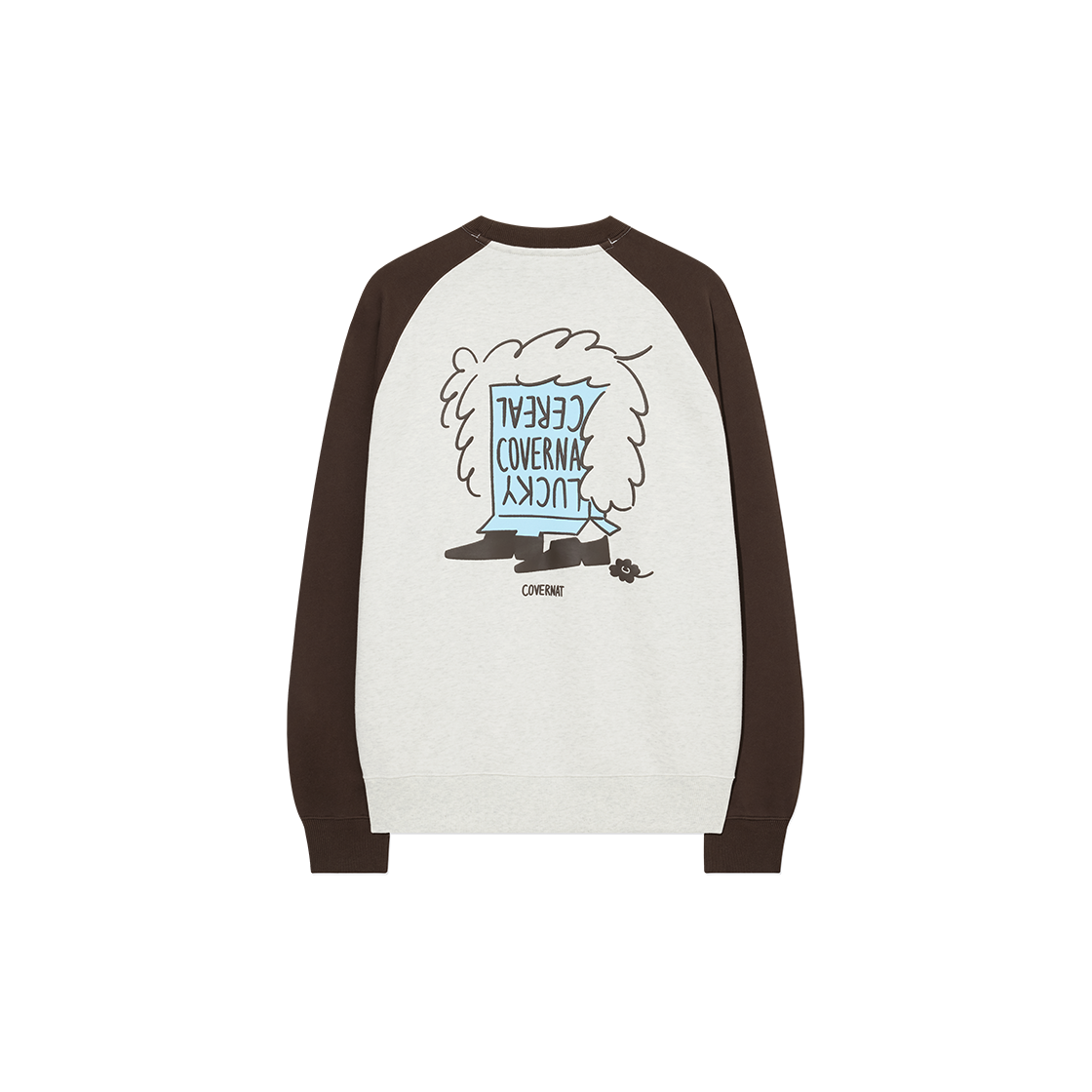 CO2503CRC1OT Covernat X Haydonna Lucky Cereal Logo Sweatshirt Oatmeal