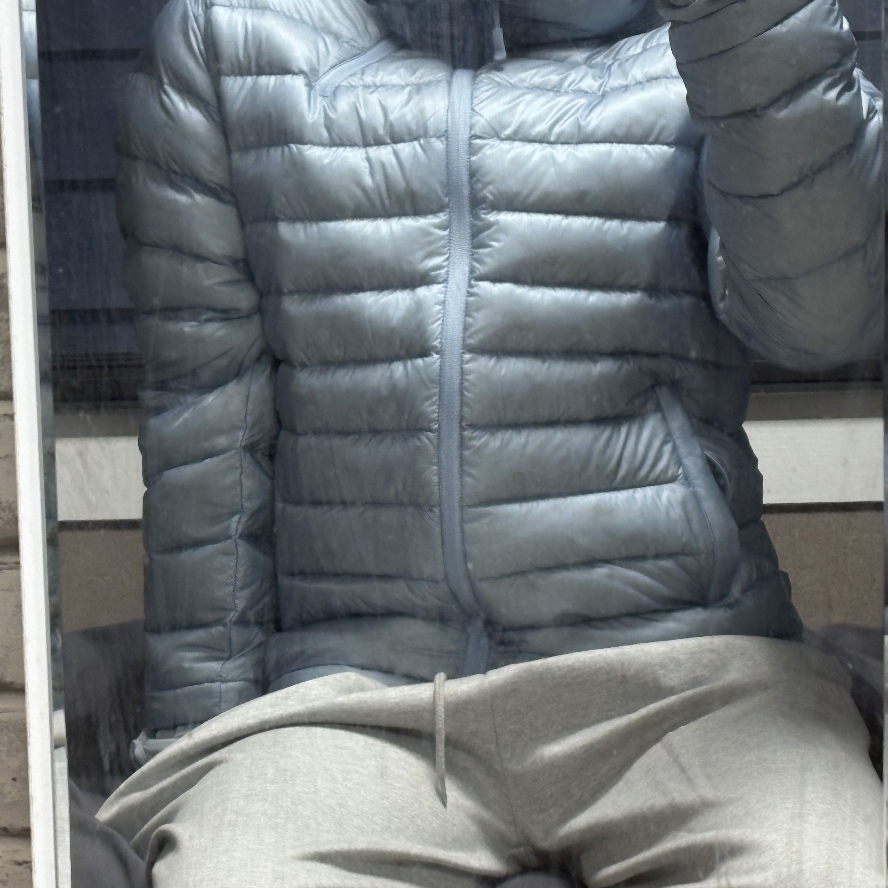 Sansan Gear Suffix Puffer Jacket Sky Blue - 24FW 착용 스타일