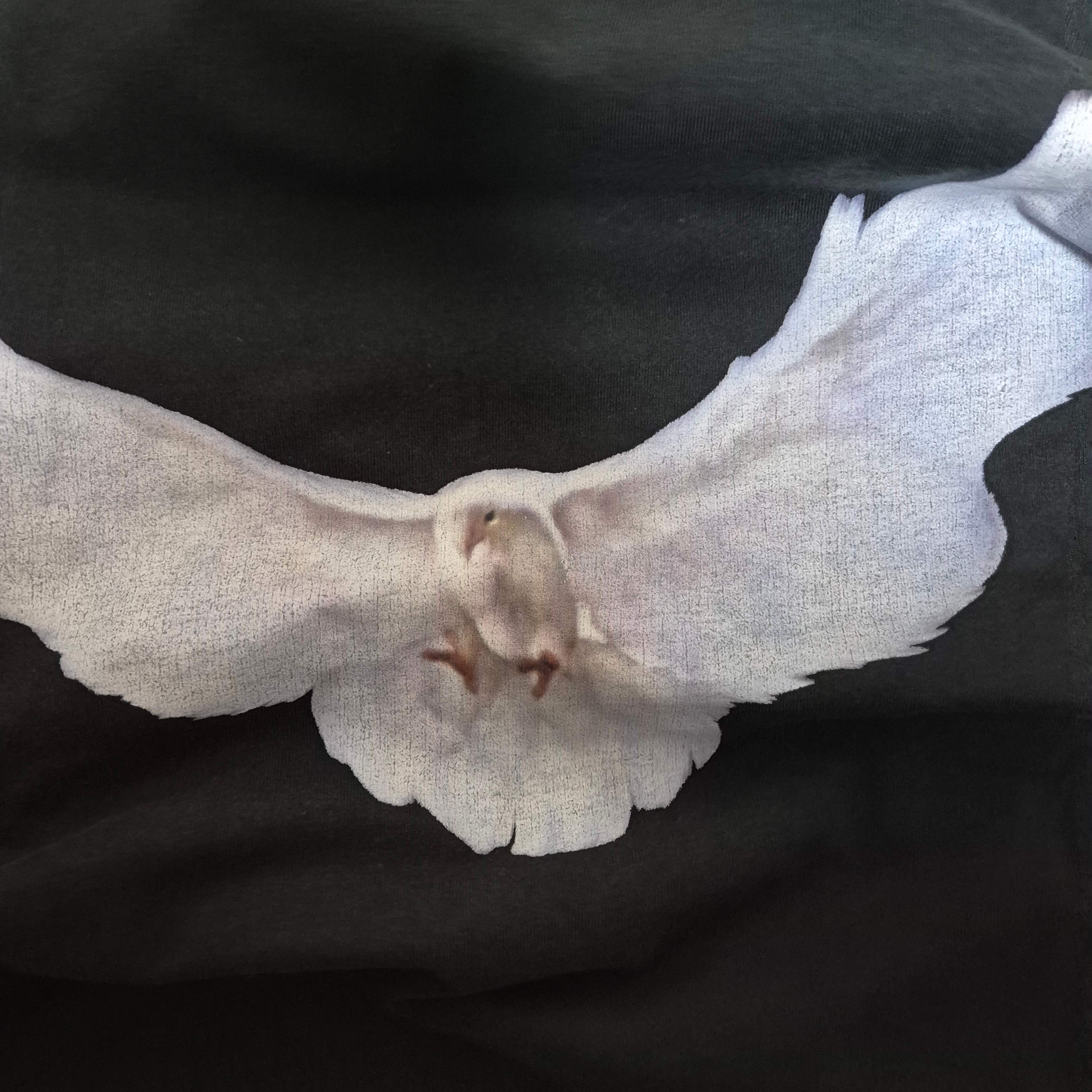 Yeezy Gap Engineered By Balenciaga Dove No Seam T-Shirt Black 착용 스타일