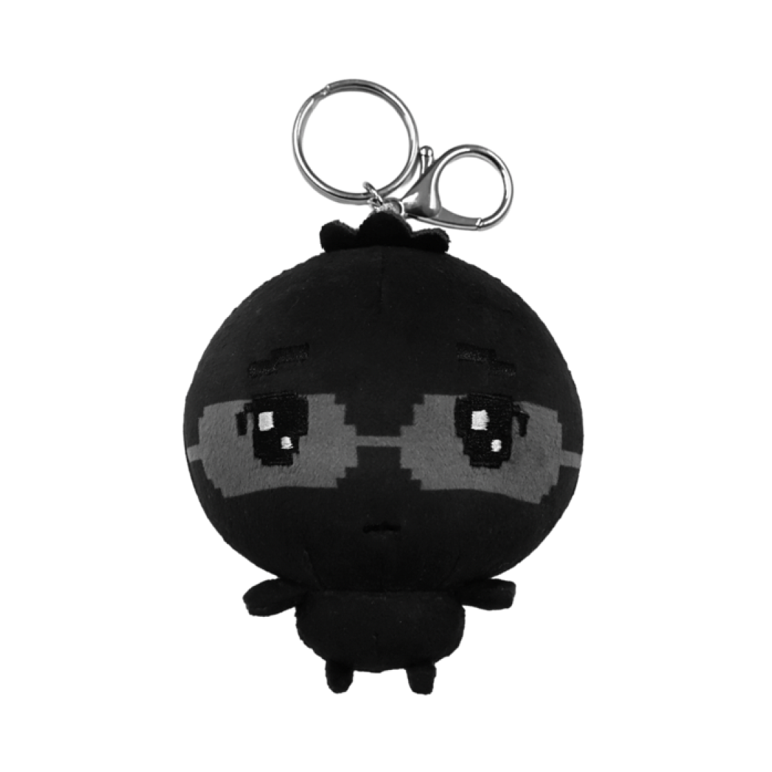 안경만두 탄만두 인형 키링 블랙(Glass Dumpling Tanmandoo Doll Keyring Black)