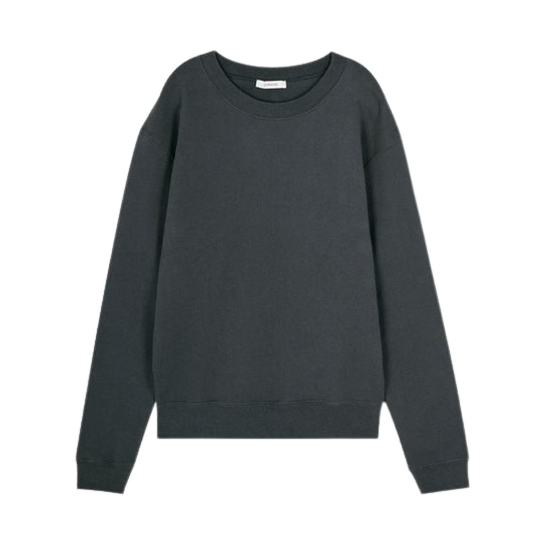 TO1110-LJ1003-991 Lemaire Cotton Sweatshirt Asphalt