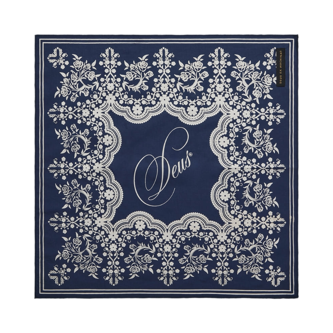 (W) 데우스 엑스 마키나 로맨스 반다나 네이비((W) Deus Ex Machina Romance Bandana Navy)