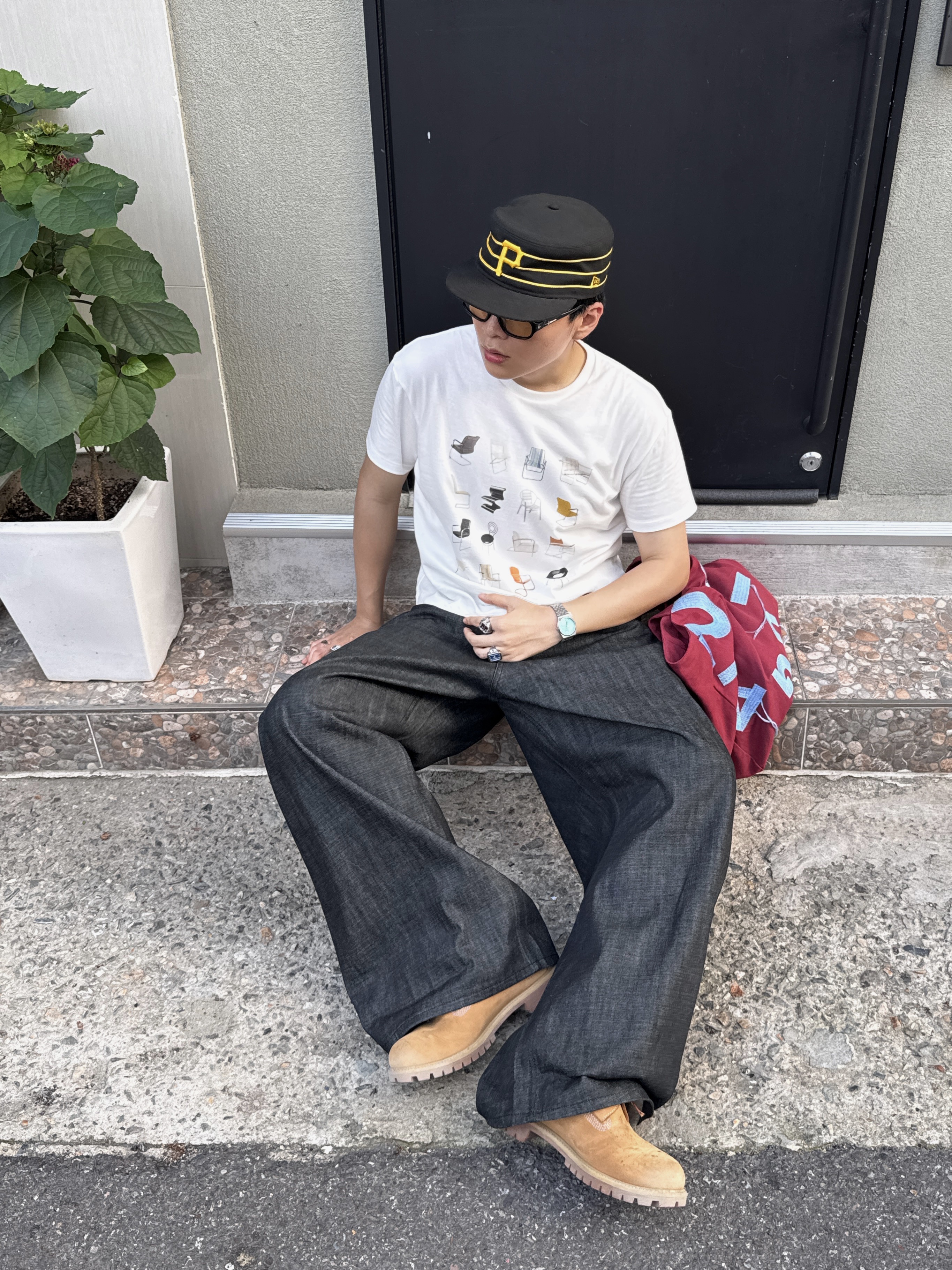 Gentle Monster Noizer 01(OL) Black, Timberland Premium 6 inch Waterproof Boot Wheat Nubuck - Wide 착용 스타일 - 2