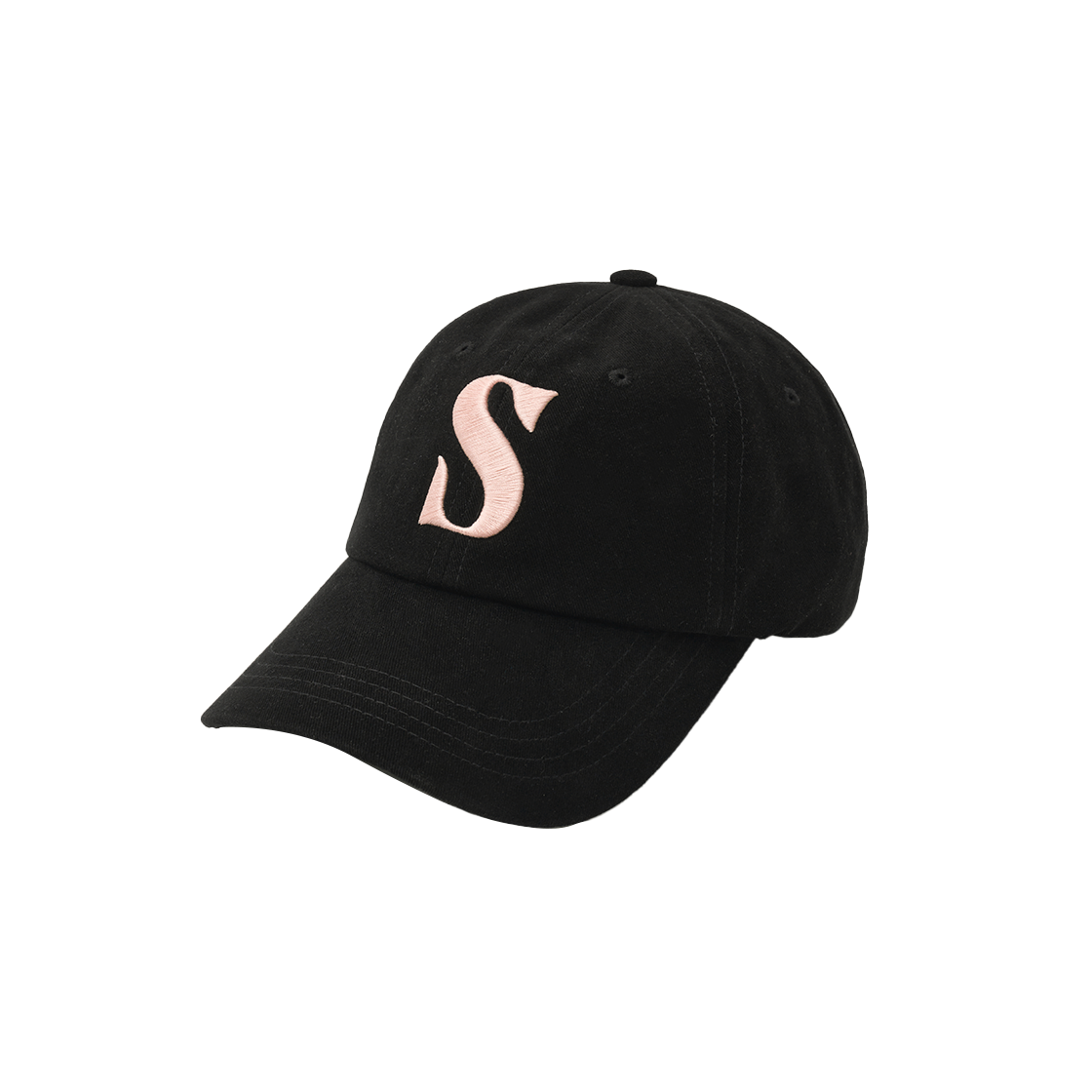 SA255UAP29BLKP SATUR Vintage Mix Casual Ball Cap Black Pink