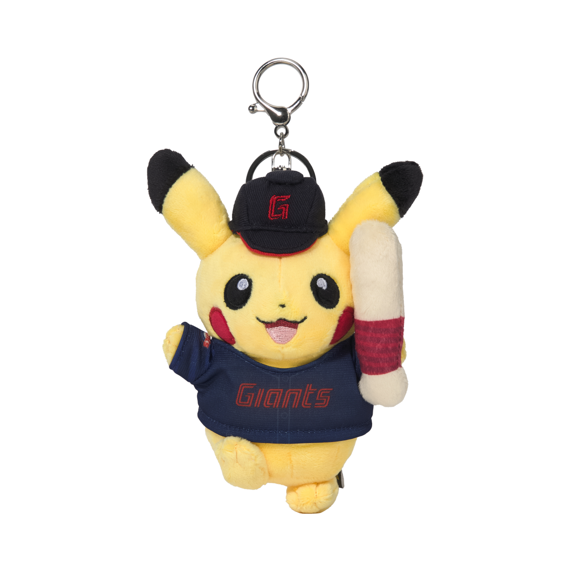 포켓몬 x 롯데 자이언츠 어웨이 피카츄 플러시 키링 옐로우(Pokemon x Lotte Giants Away Pikachu Plush Keyring Yellow)
