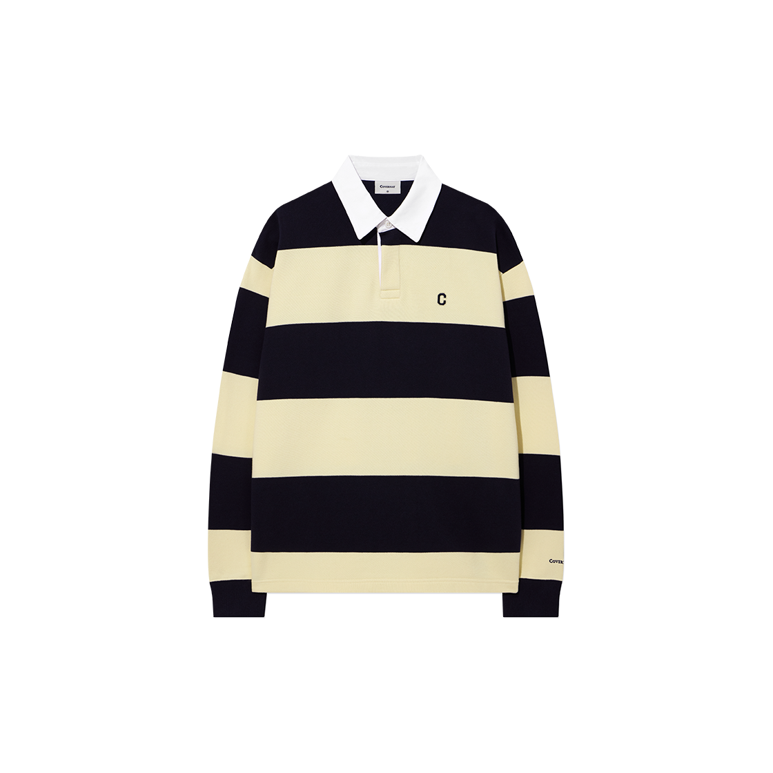 CO2503CR11NA Covernat Small C Logo Rugby Sweatshirt Navy