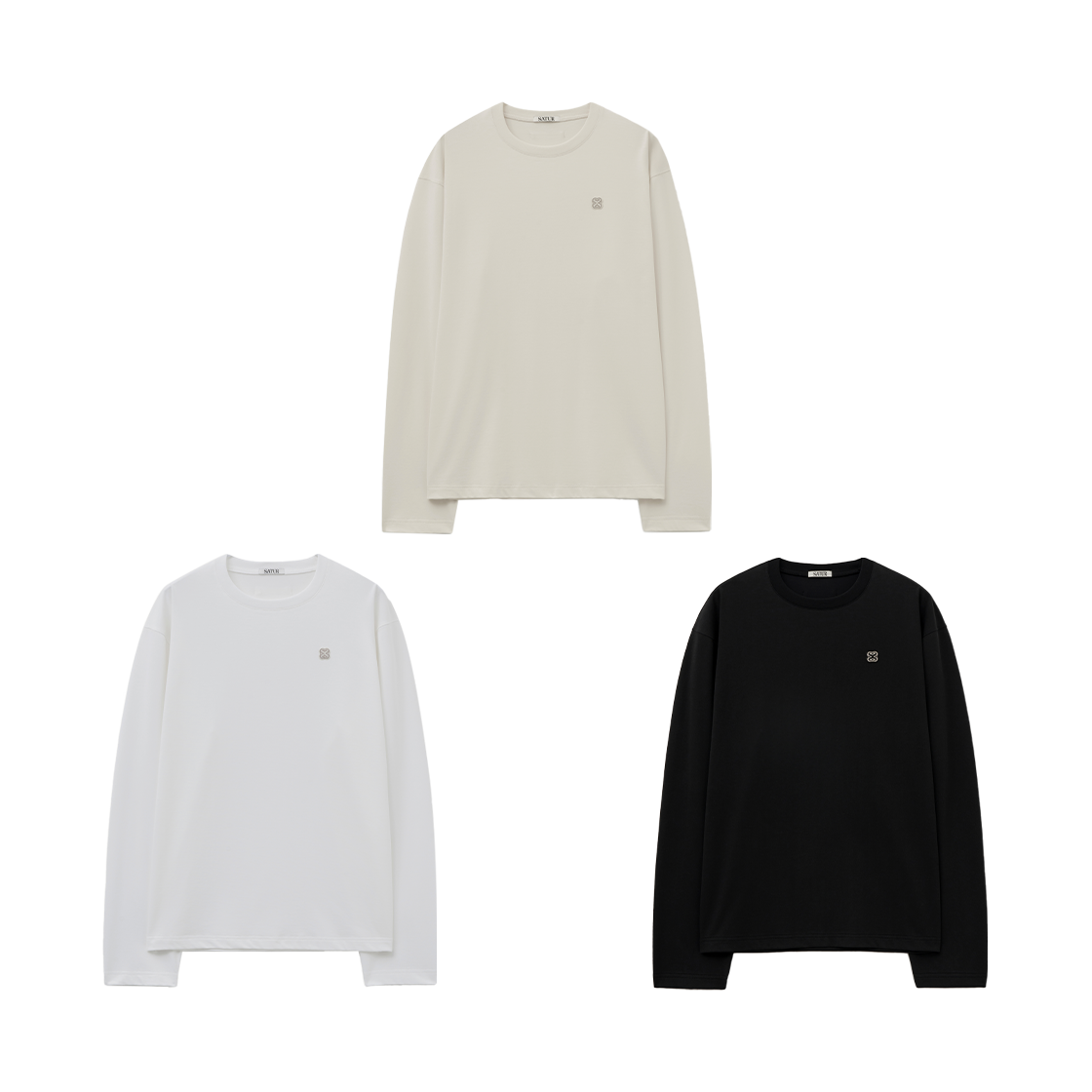 세터 올 데이 수피마 컴포트 롱 슬리브 3 컬러