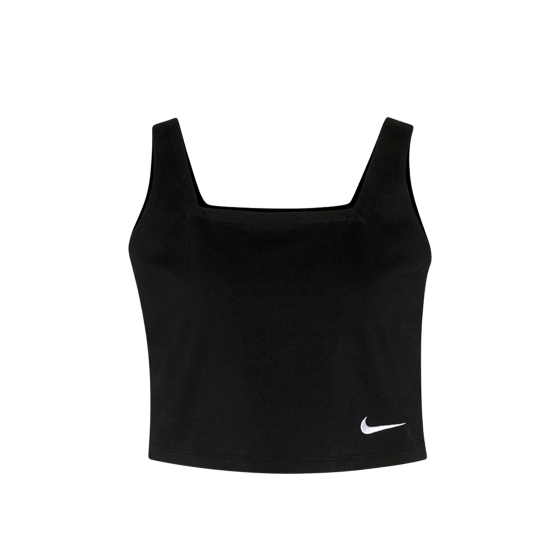 DV7953-010 (W) Nike NSW Jersey Cami Tank Top Black White - Asia