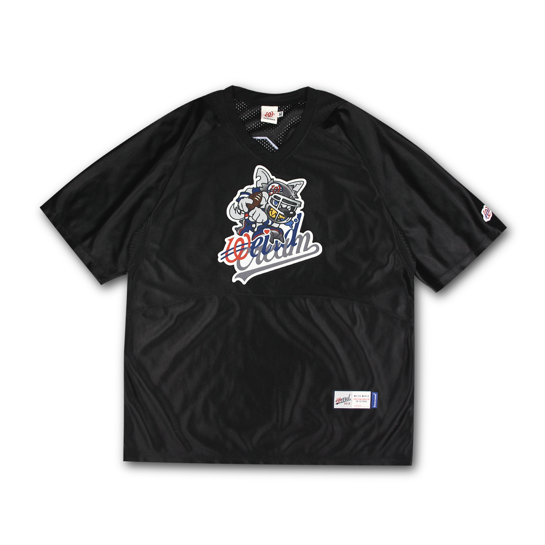 W251ISS18-BLK BASECREAM X WEIRDWORLD Football Jersey Black