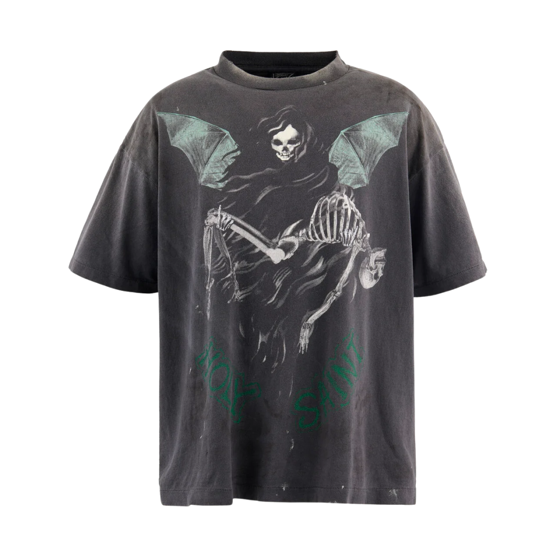 HR1-0000-011 Saint Mxxxxxx Holy Saint S/S T-Shirt Black - 25AW