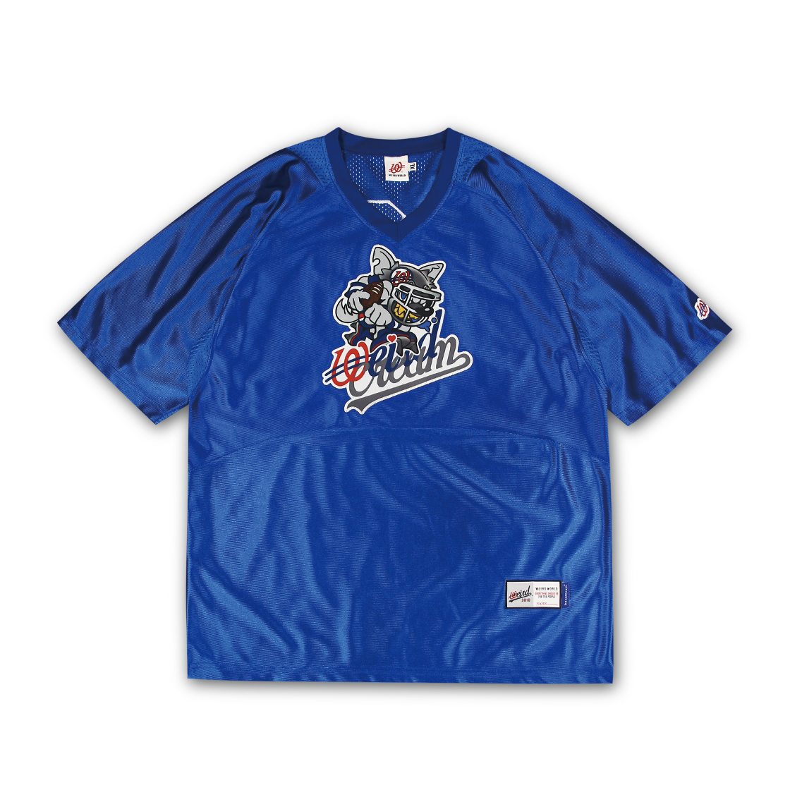 W251ISS18-BLU BASECREAM X WEIRDWORLD Football Jersey Blue