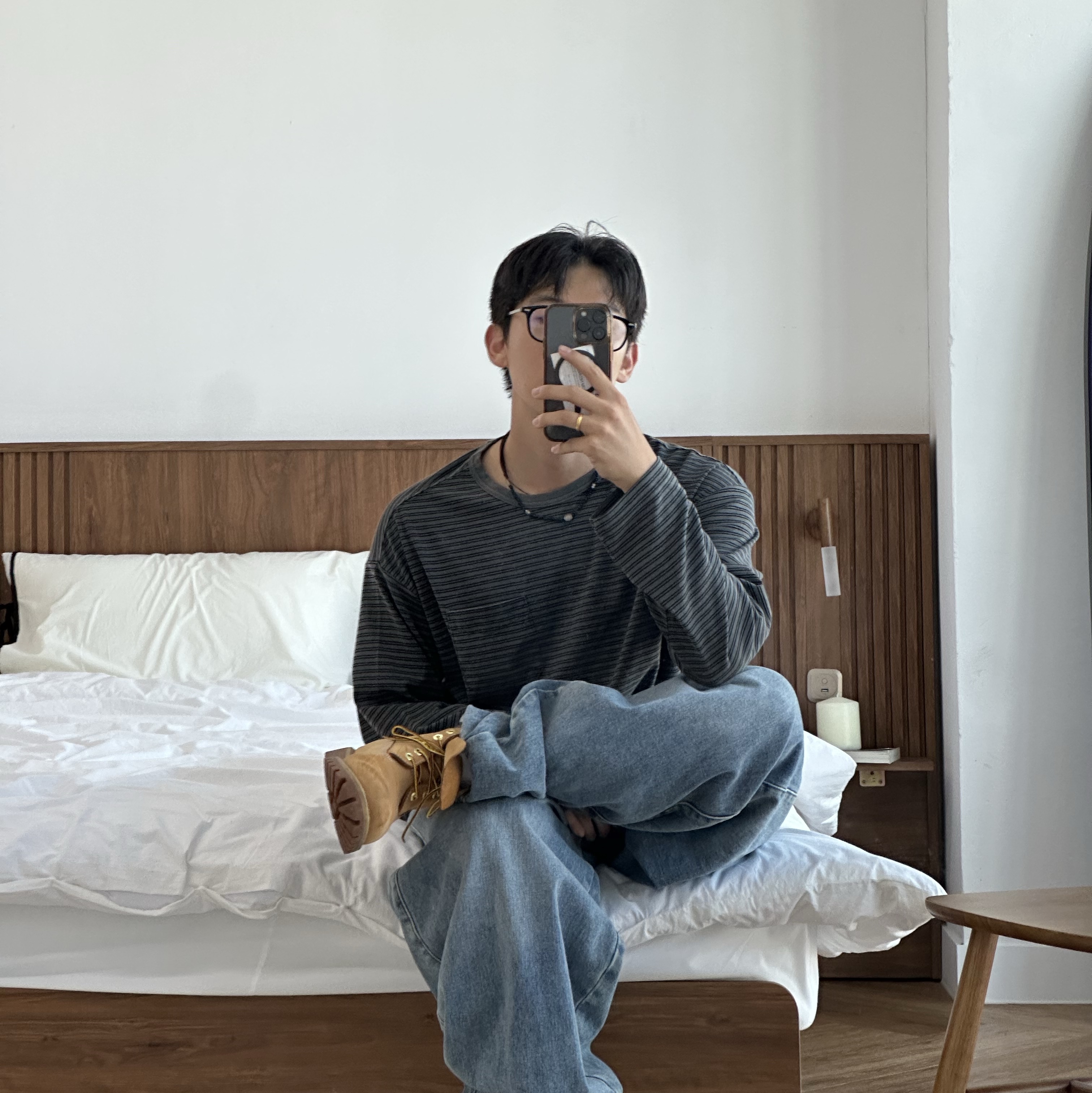 Timberland Premium 6 inch Waterproof Boot Wheat Nubuck - Wide 착용 스타일