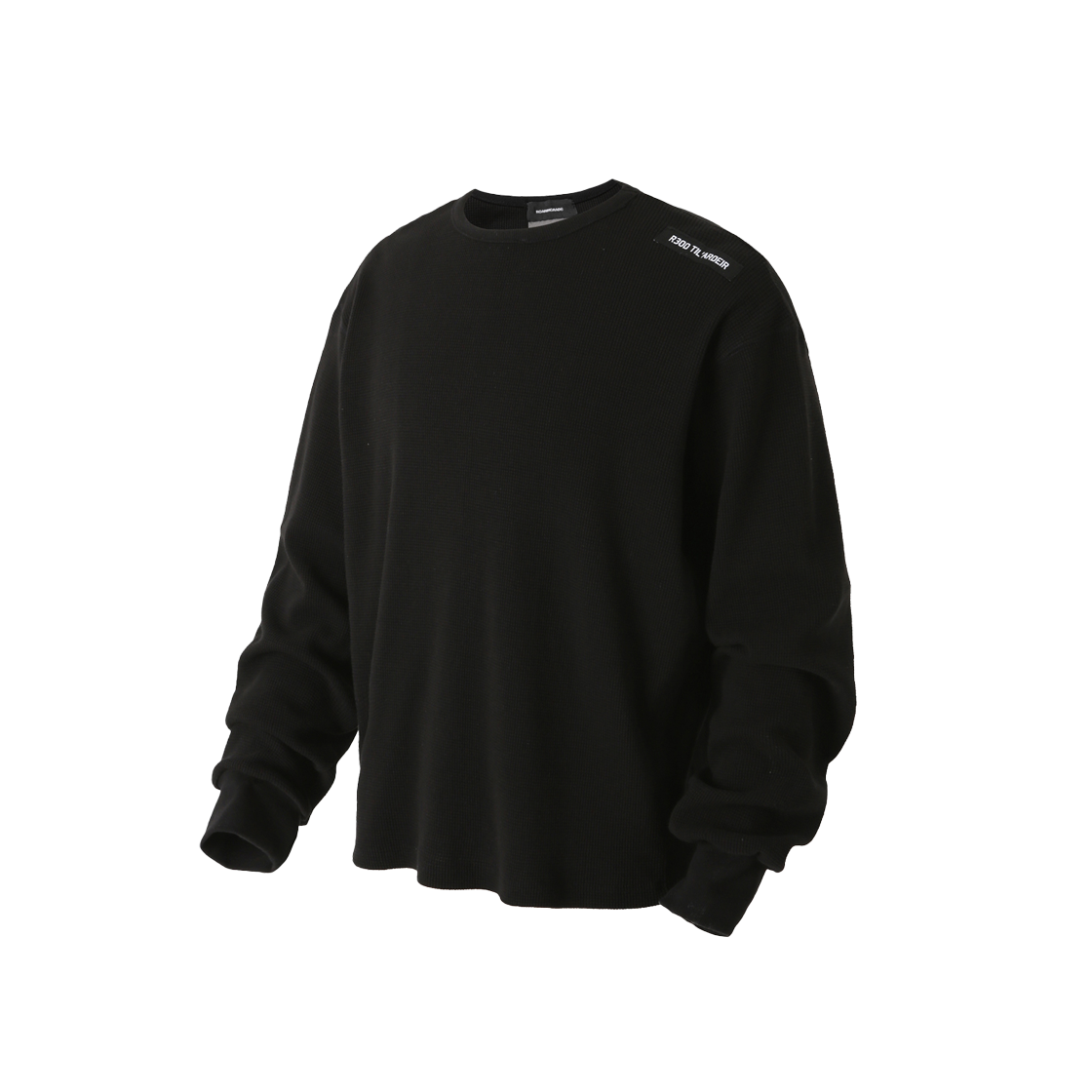 로어링라드 와플 크롭 롱슬리브 블랙(ROARINGRAD Waffle Crop Long Sleeve Black)