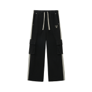 SATUR Lawton Cargo Track Pants Caviar Black