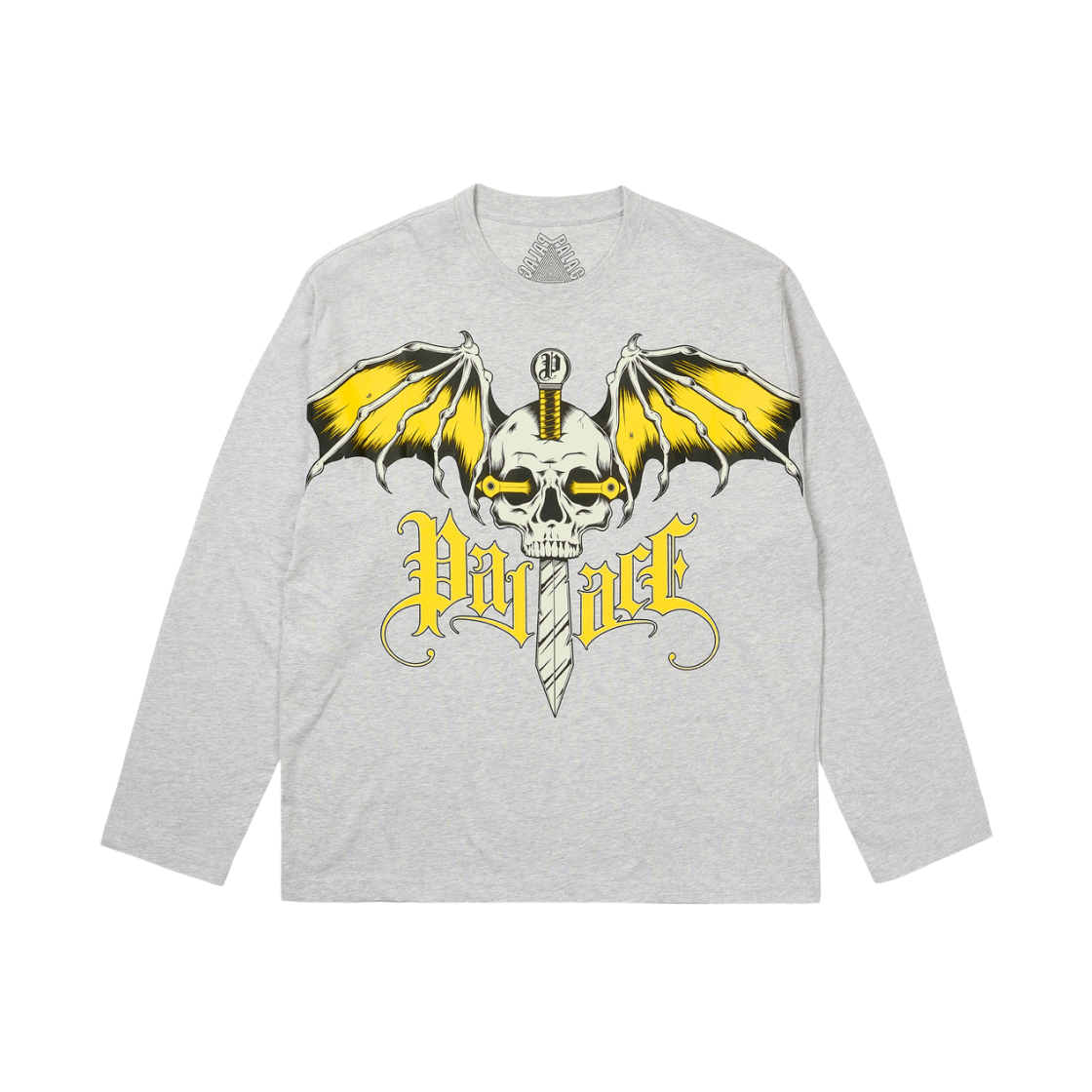 팔라스 윙스팬 롱슬리브 그레이 말 - 25FW(Palace Wingspan Longsleeve Grey Marl - 25FW)