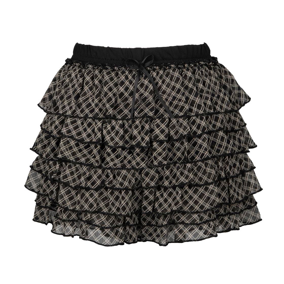 P0000ENQ Roughneck Sheer Tutu Pants Skirt Check