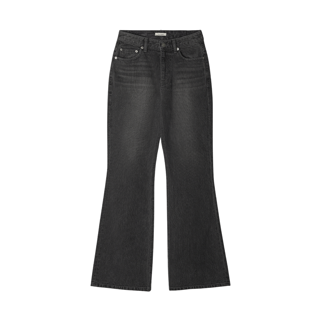 - (W) Aviemuah Oblique Vintage Loop Wide Jeans Black