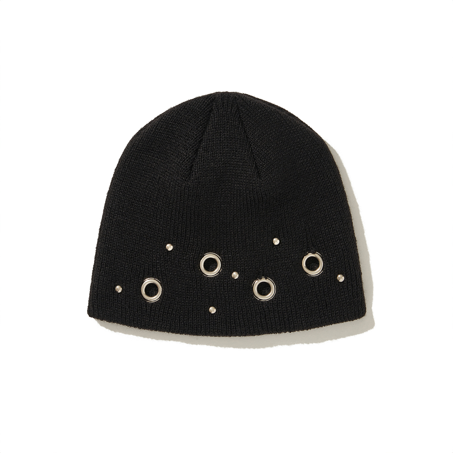 디오스피스 아일렛 스터드 비니 블랙(DAUSPICE Eyelet Stud Beanie Black) - 5