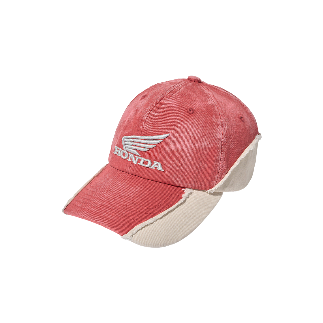 혼다 빈티지 컷오프 캡 레드/베이지