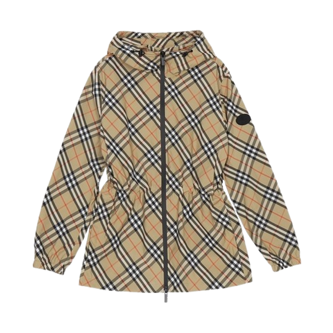 (W) 버버리 체크 라이트웨이트 자켓 샌드((W) Burberry Check Lightweight Jacket Sand)