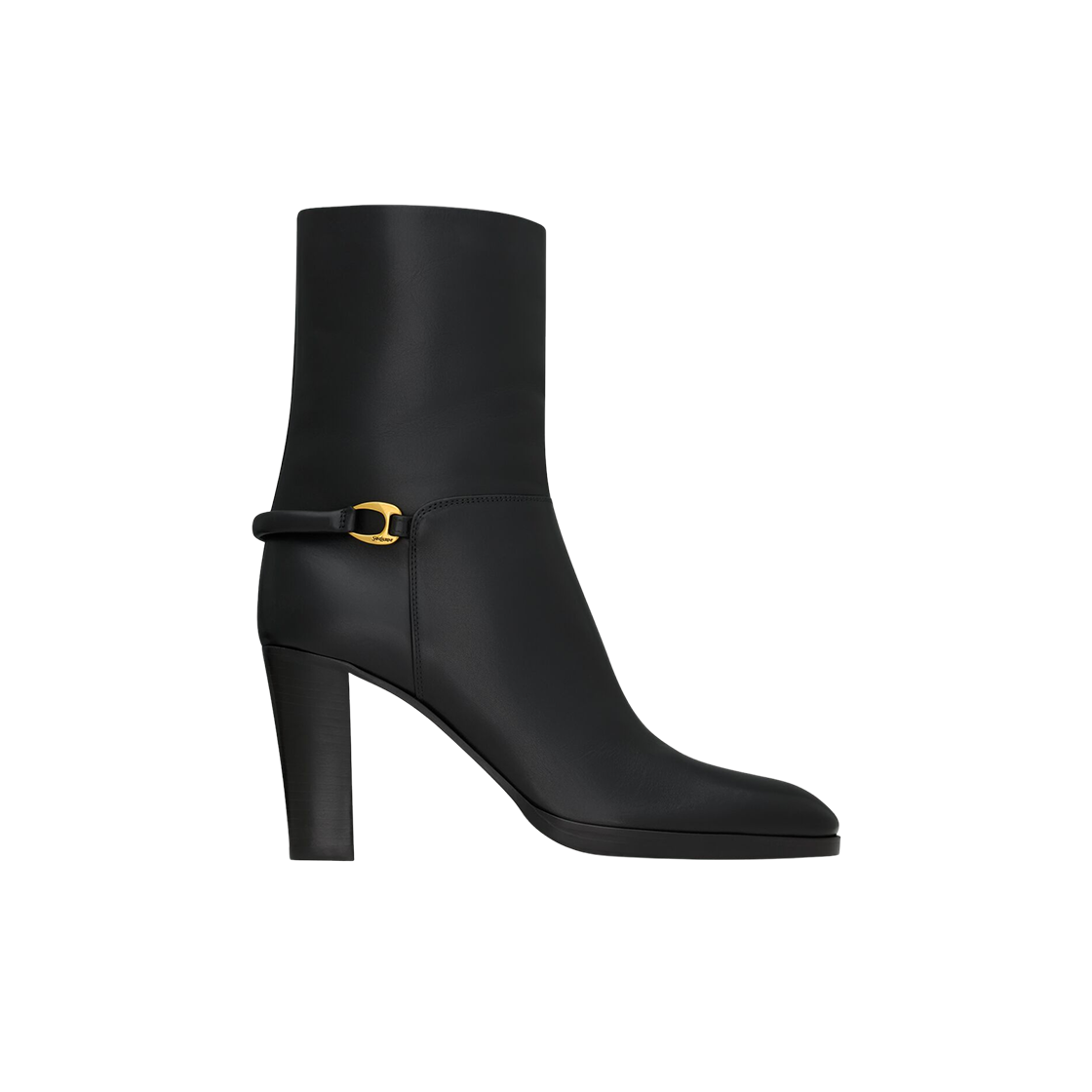 (W) 생로랑 스무스 레더 쉴피스 부티 블랙((W) Saint Laurent Sulpice Booties in Smooth Leather Black)