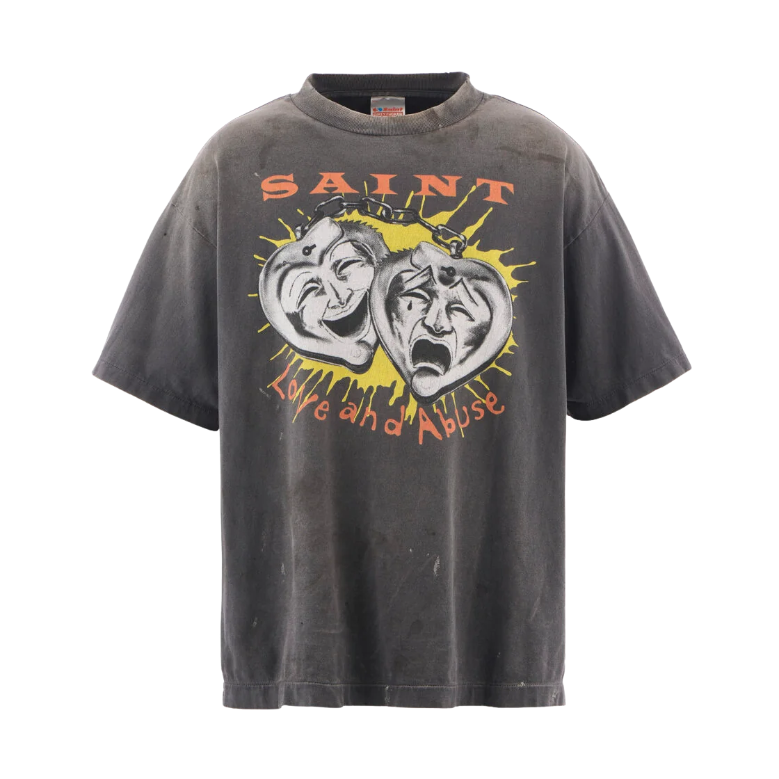 세인트 마이클 세인트 마스크 숏슬리브 티셔츠 블랙 - 25AW(Saint Mxxxxxx Saint Mask S/S T-Shirt Black - 25AW) - 1
