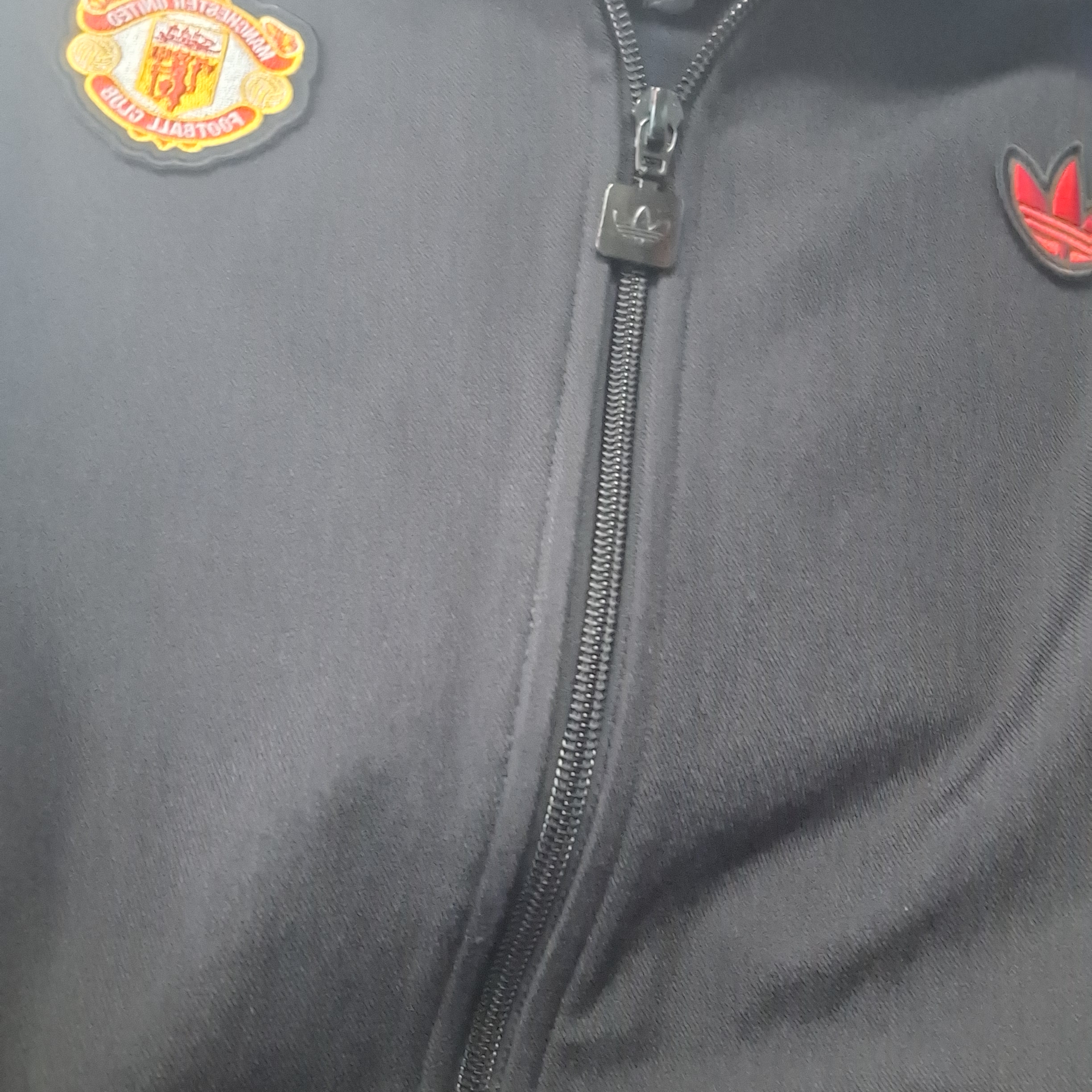 Adidas Manchester United Terrace Icon Track Top Black - KR Sizing 착용 스타일