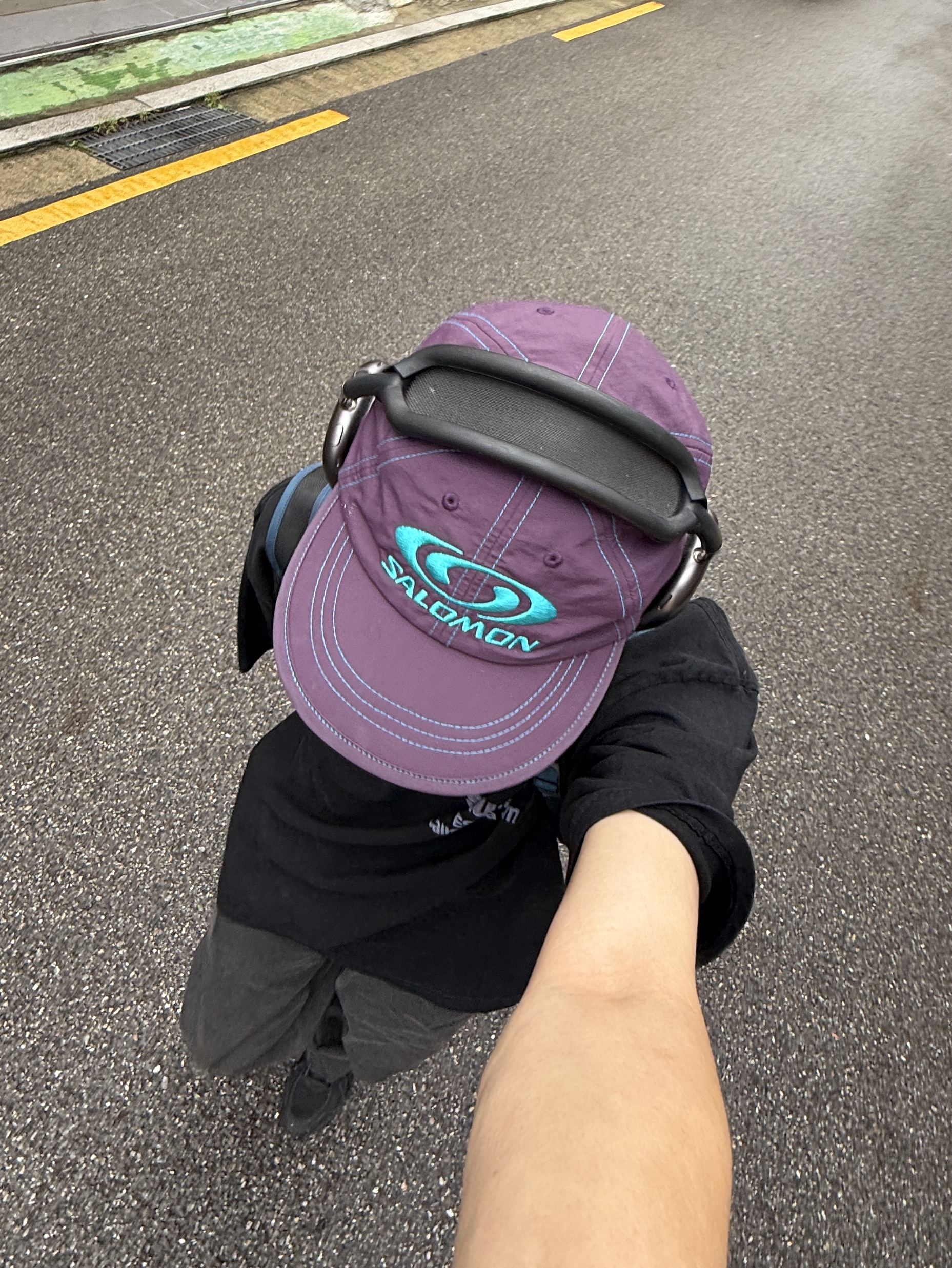 Asics Jog 100 T Black - 4E Extra Wide, Uniqlo C Wide Parachute Pants Denim Dark Gray - KR 착용 스타일 - 4