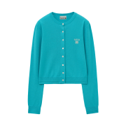 [사은품 증정] SATUR W Loren Basic Crewneck Fine Cardigan Blue