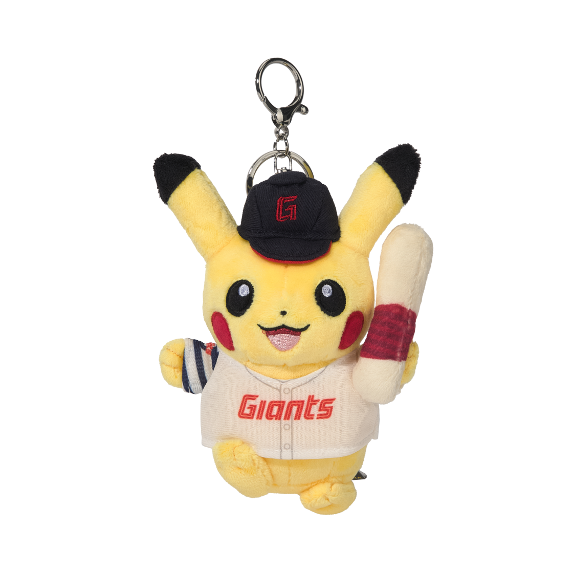 포켓몬 x 롯데 자이언츠 홈 피카츄 플러시 키링 옐로우(Pokemon x Lotte Giants Home Pikachu Plush Keyring Yellow)