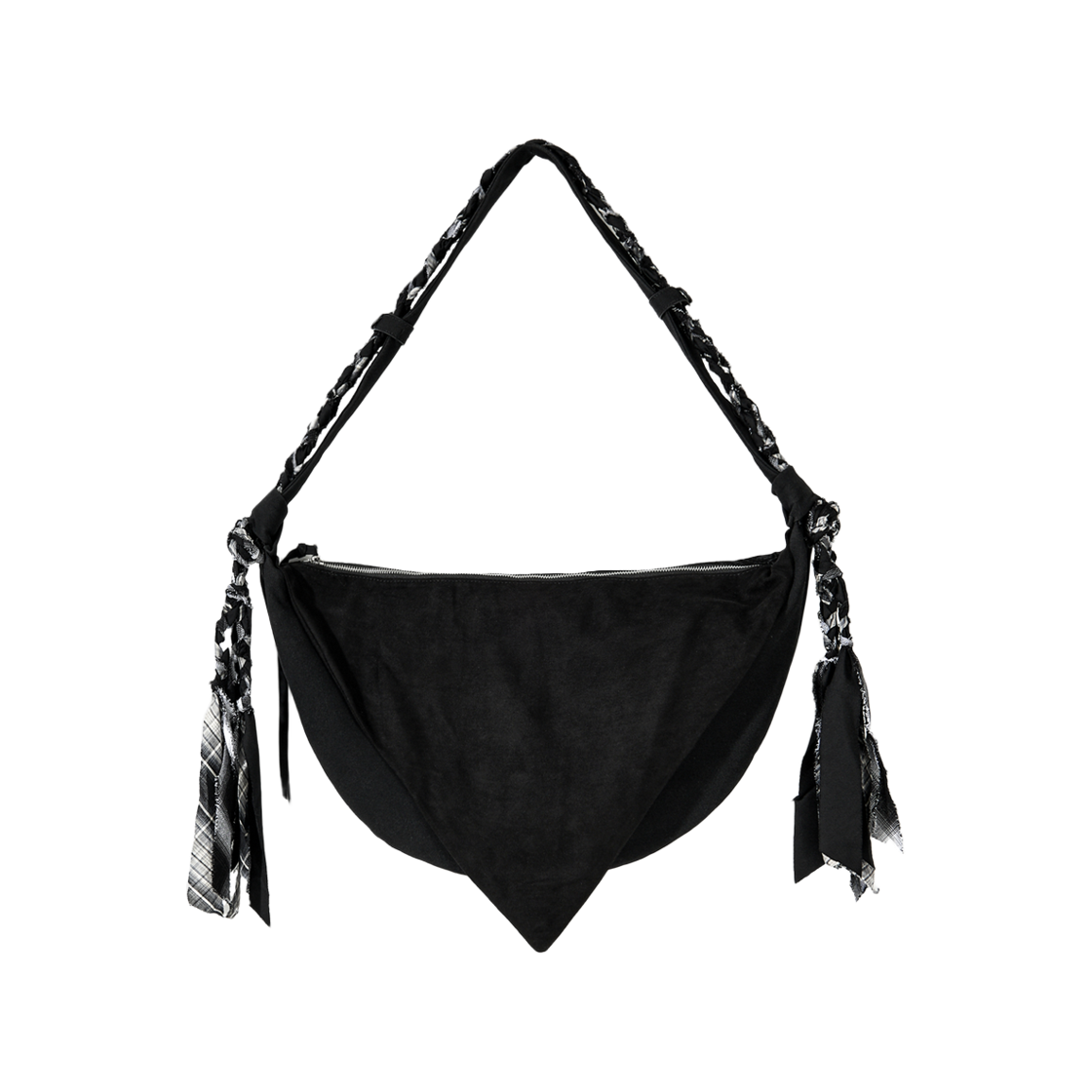 코드 러스틱 스트랩 반다나 호보백 블랙(Cord Rustic Strap Bandana Hobo Bag Black) - 2