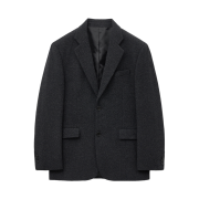 TNGT Redford Wool Blended Herringbone Jacket Dark Grey