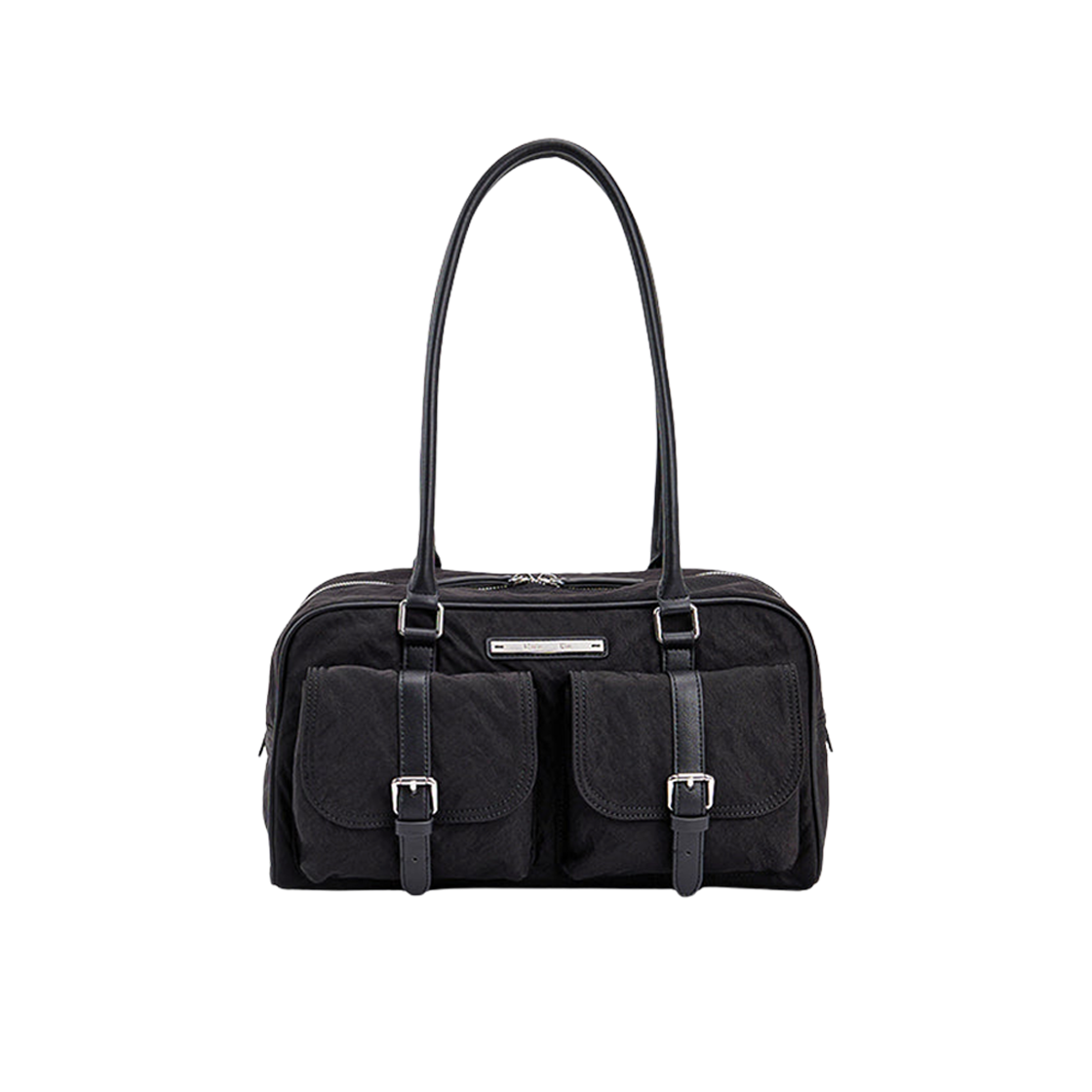 - Matin Kim Double Pocket Sporty Tote Bag in Black