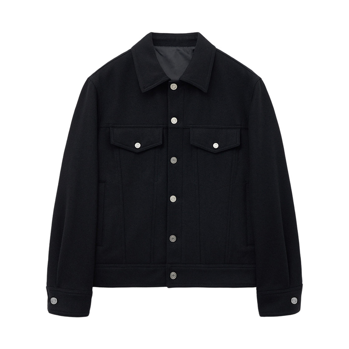 티엔지티 울 트러커 자켓 블랙