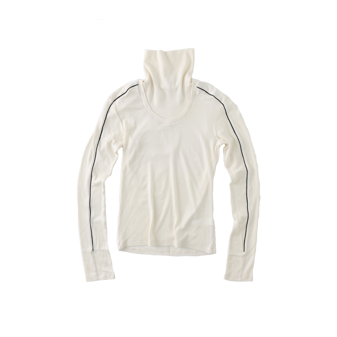 KW5DTSLUK08IV Ulika Sanctus Women Posture Turtleneck T Cream - 25FW
