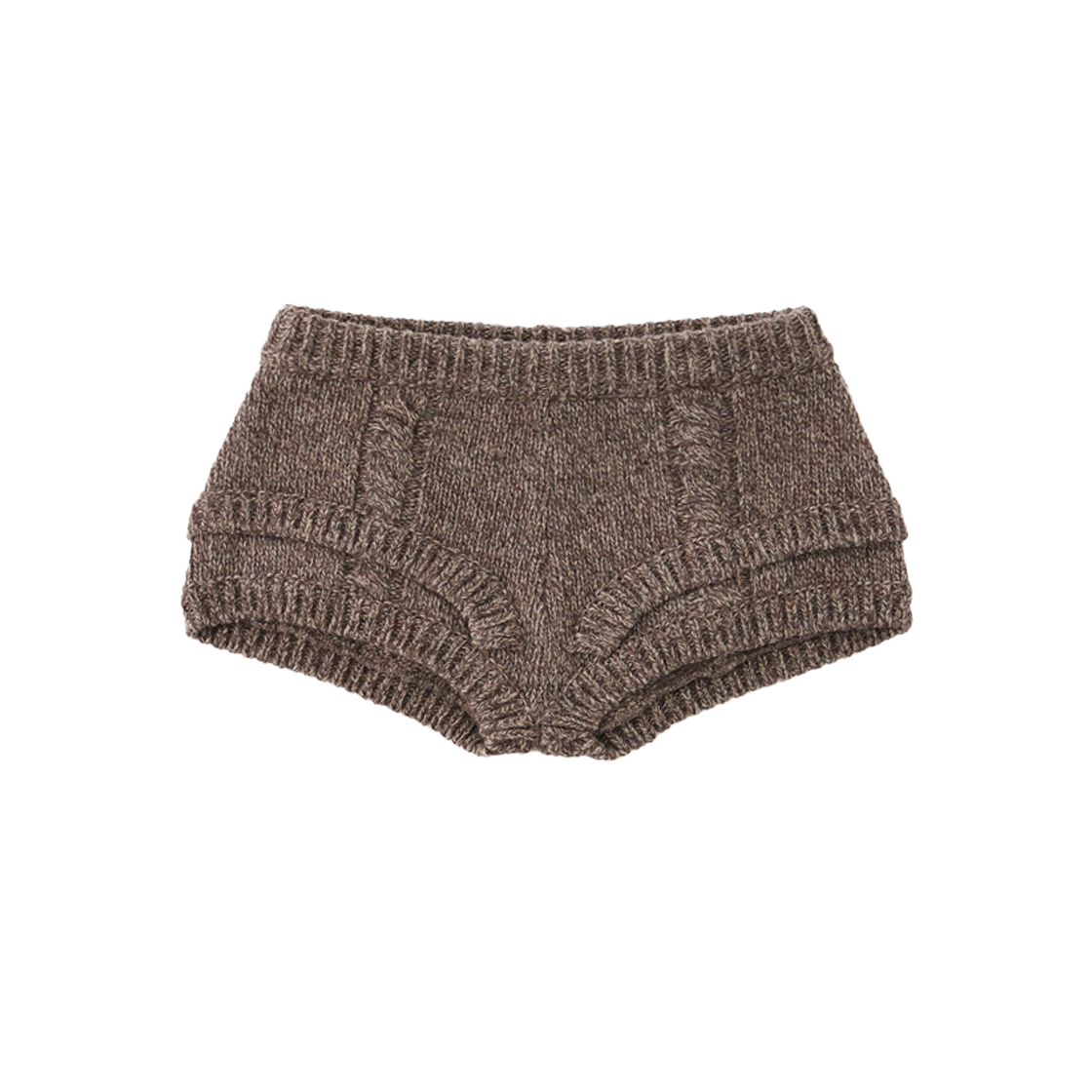 KW5DPASUK05BR Ulika Sanctus Women Rope Knit Shorts Brick - 25FW