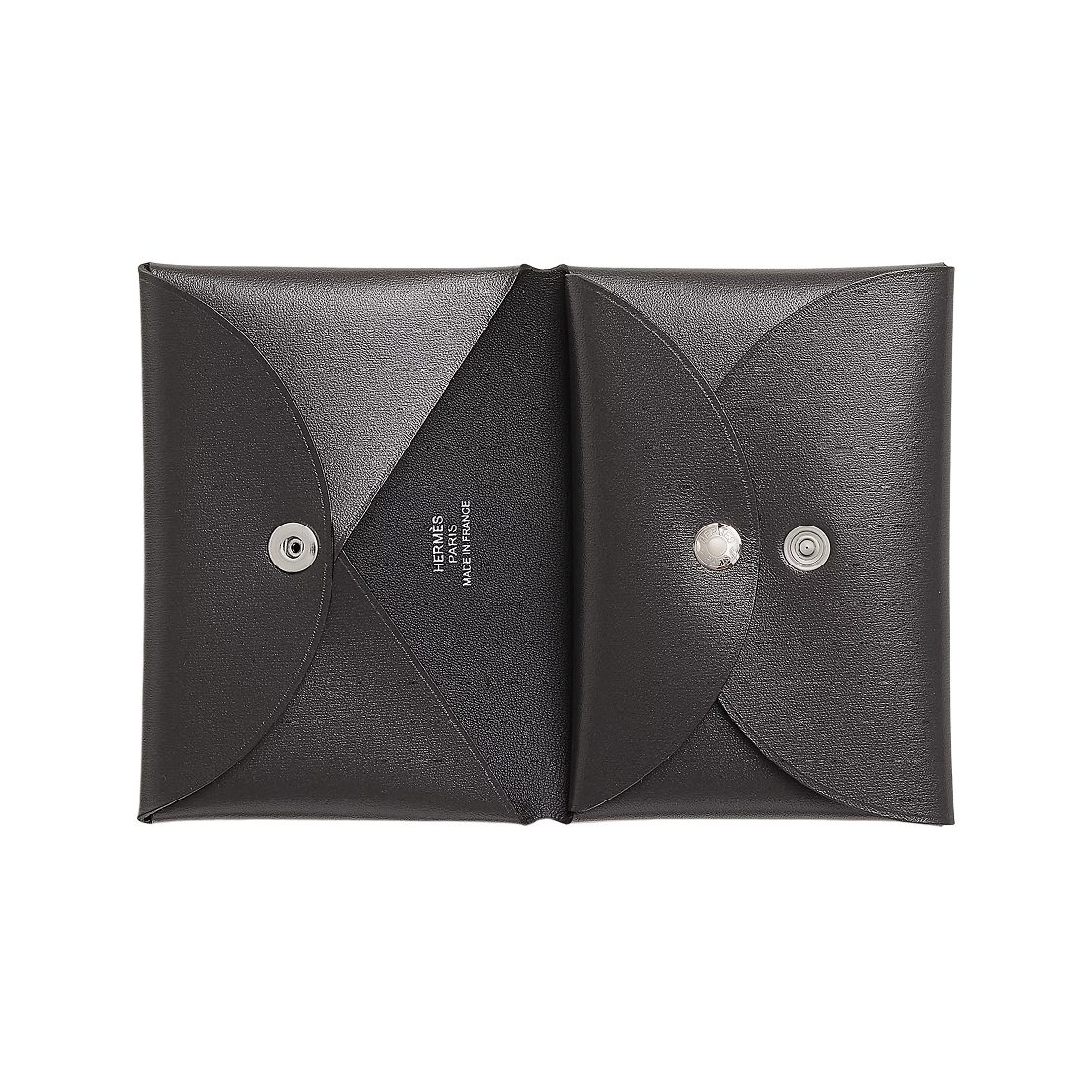 에르메스 칼비 듀오 컴팩트 카드 홀더 박스 카프스킨 & 팔라듐 그래파이트(Hermes Calvi Duo Compact Card Holder Box Calfskin & Palladium Graphite) - 2