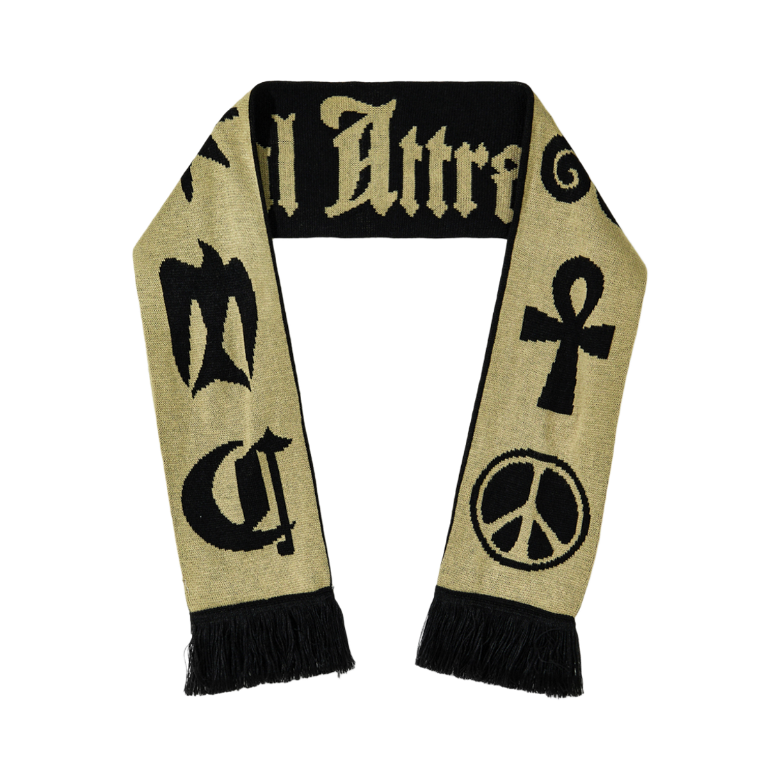 CDFWFARMBG03 Cord Fatal Arcane Revers Knit Muffler Beige