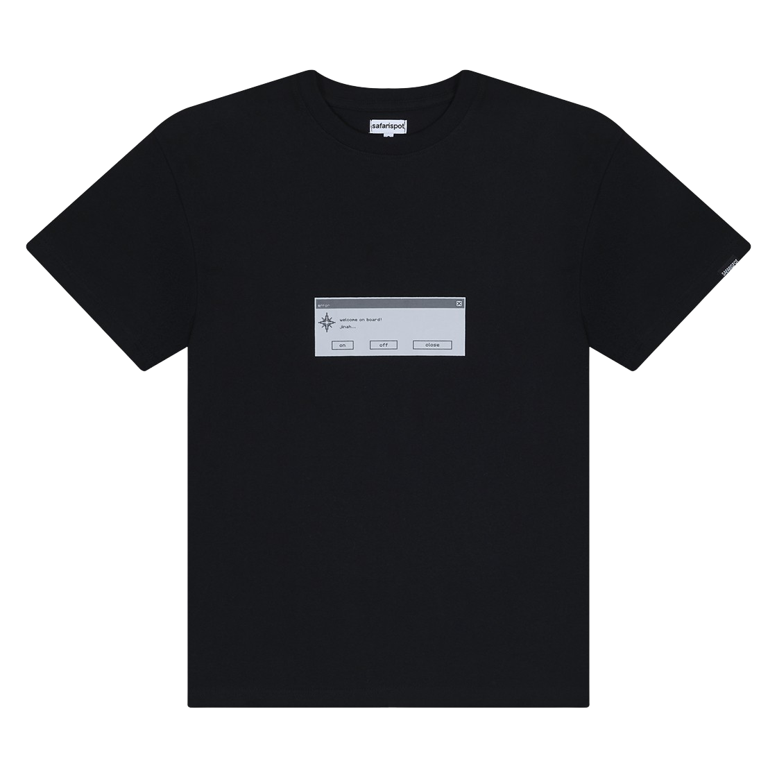 진아온 코퍼레이션 X 사파리스팟 티 블랙(Jinahon Corporation X Safarispot Tee Black)