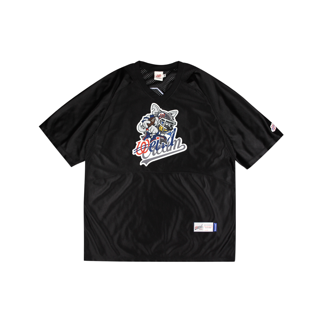 베이스크림 x 위얼드월드 풋볼저지 블랙(Basecream BCxWEIRDWORLD Football Jersey Black)