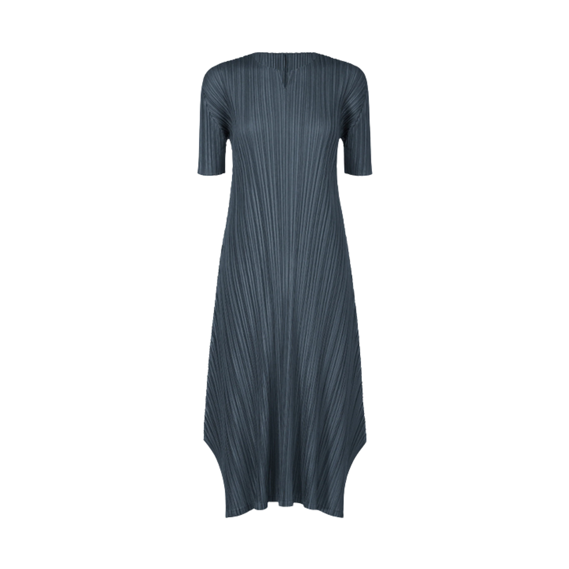 (W) 플리츠 플리즈 이세이 미야케 멜로우 플리츠 드레스 네이비((W) Pleats Please Issey Miyake Mellow Pleats Dress Navy) - 1